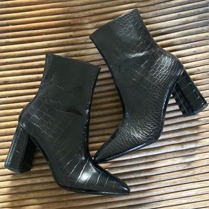 Nasty Gal Crocodile Booties